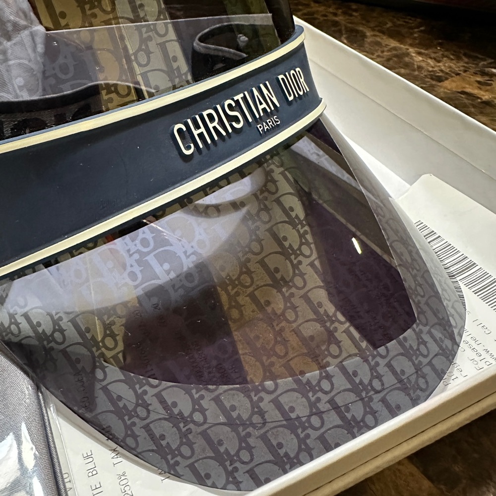 Dior Blue Visor with Logo DiorClub V1U